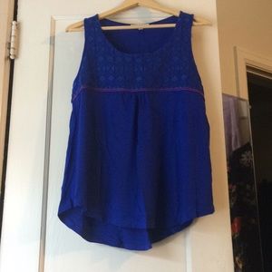 Skies are Blue embroidered tank